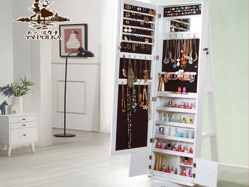 旋转穿衣镜首饰柜JC323